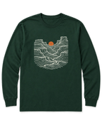 Canyon Sunset Long Sleeve Shirt - Forest Green