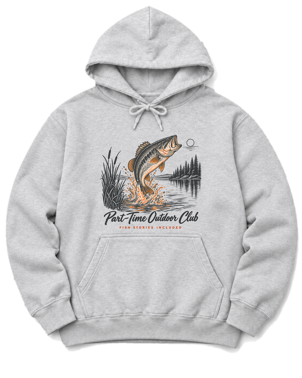 Fish Stories Included Hoodie - Ash