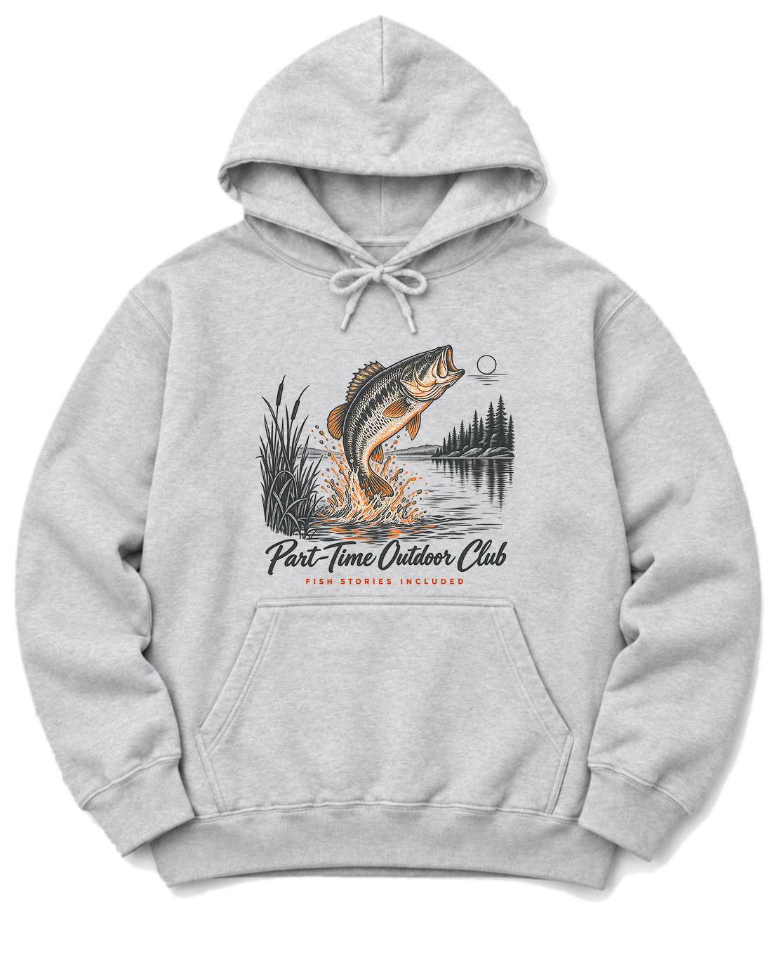 Fish Stories Included Hoodie - Ash
