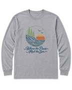 Where the Pines Meet the Sea Long Sleeve Shirt - Sport Grey