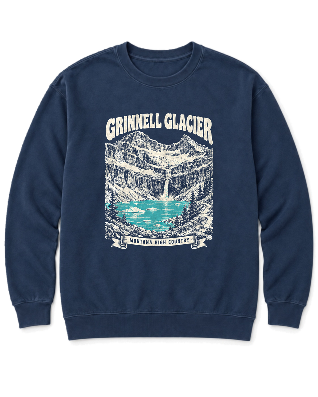 Grinnell Glacier Sweatshirt - True Navy