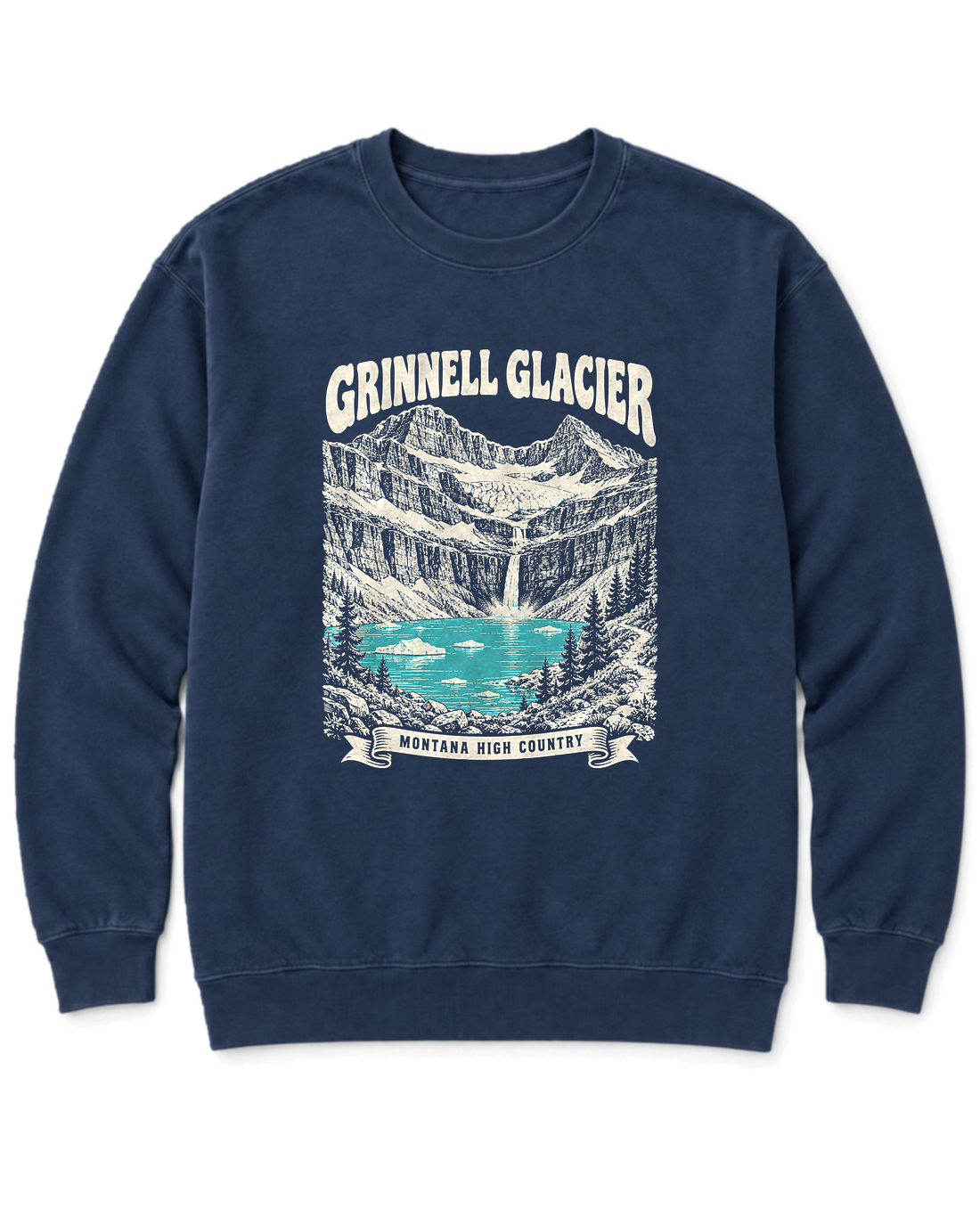 Grinnell Glacier Sweatshirt - True Navy