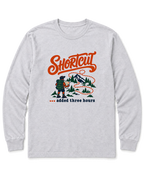 Shortcut Added Three Hours Long Sleeve Shirt - Ash