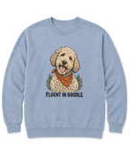 Fluent in Doodle Sweatshirt - Chambray