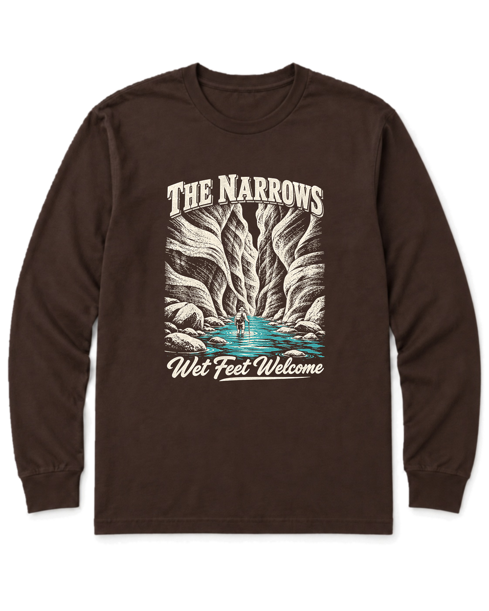 The Narrows Long Sleeve Shirt - Dark Chocolate