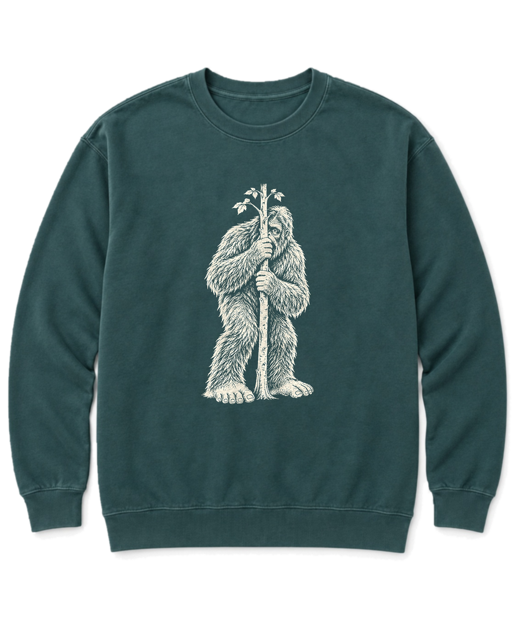 Bigfoot Hide and Seek Sweatshirt - Blue Spruce