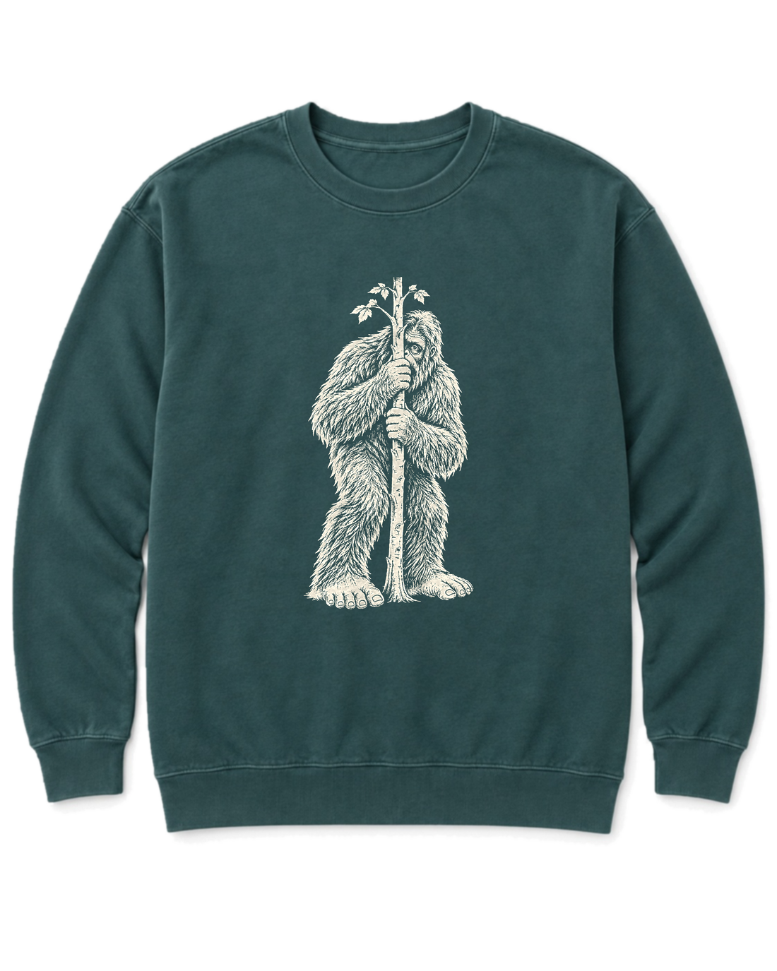Bigfoot Hide and Seek Sweatshirt - Blue Spruce