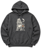 Grill Master Grizzly Hoodie - Dark Heather