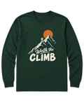 Worth the Climb Long Sleeve Shirt - Forest Green