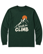 Worth the Climb Long Sleeve Shirt - Forest Green
