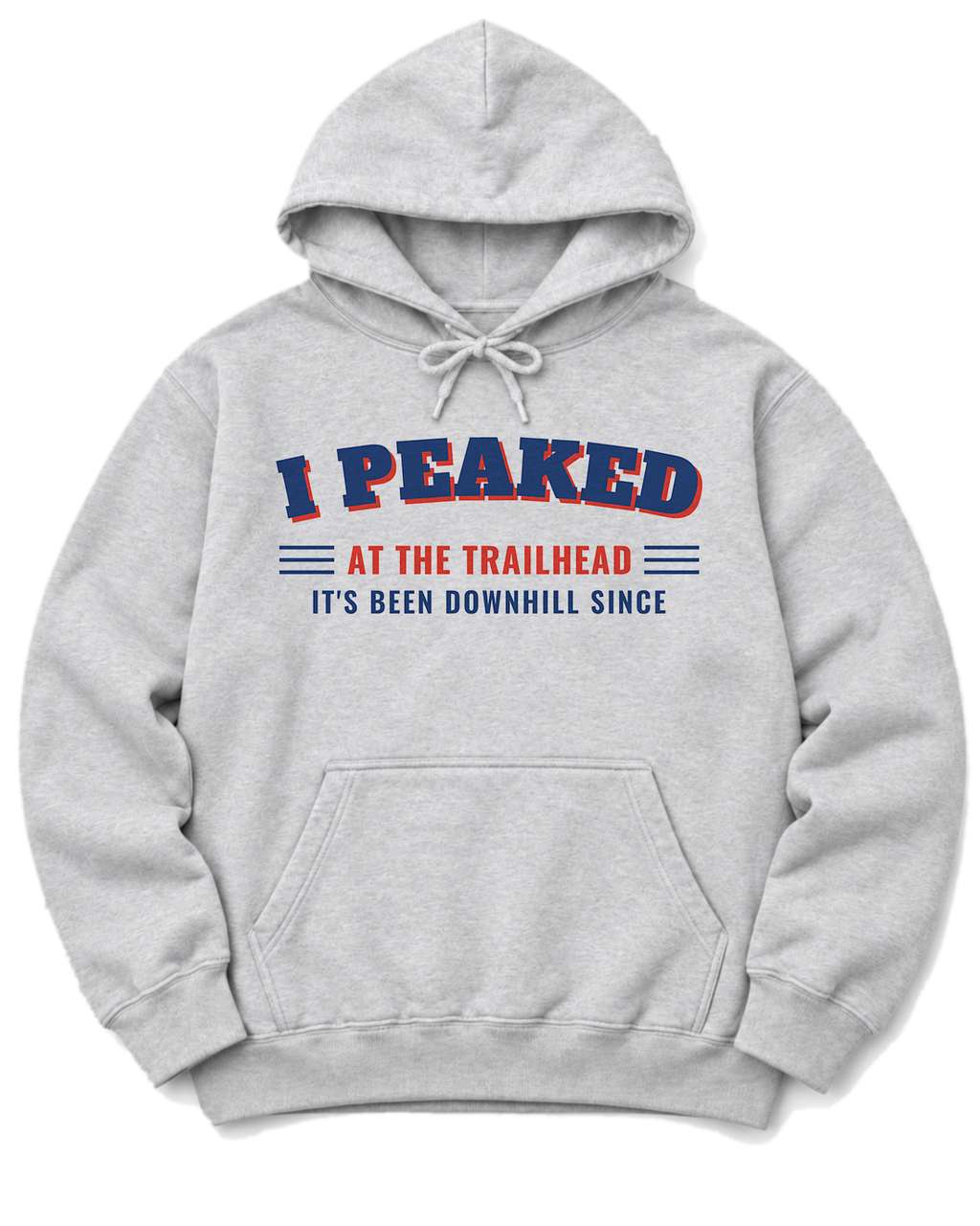I Peaked at the Trailhead Hoodie - Ash