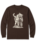 Summit Photobomb Long Sleeve Shirt - Dark Chocolate
