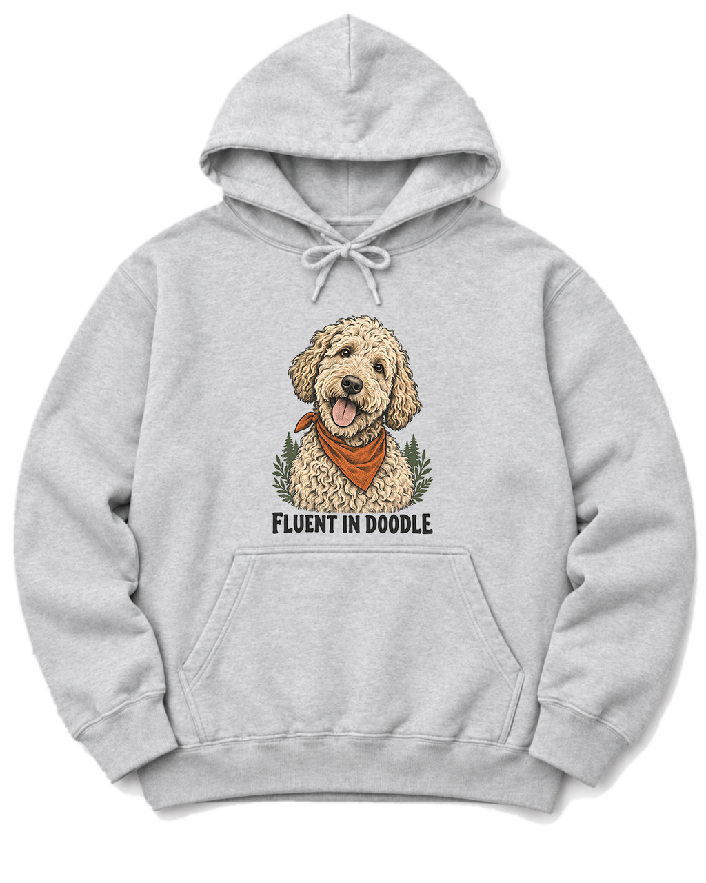 Fluent in Doodle Hoodie - Ash