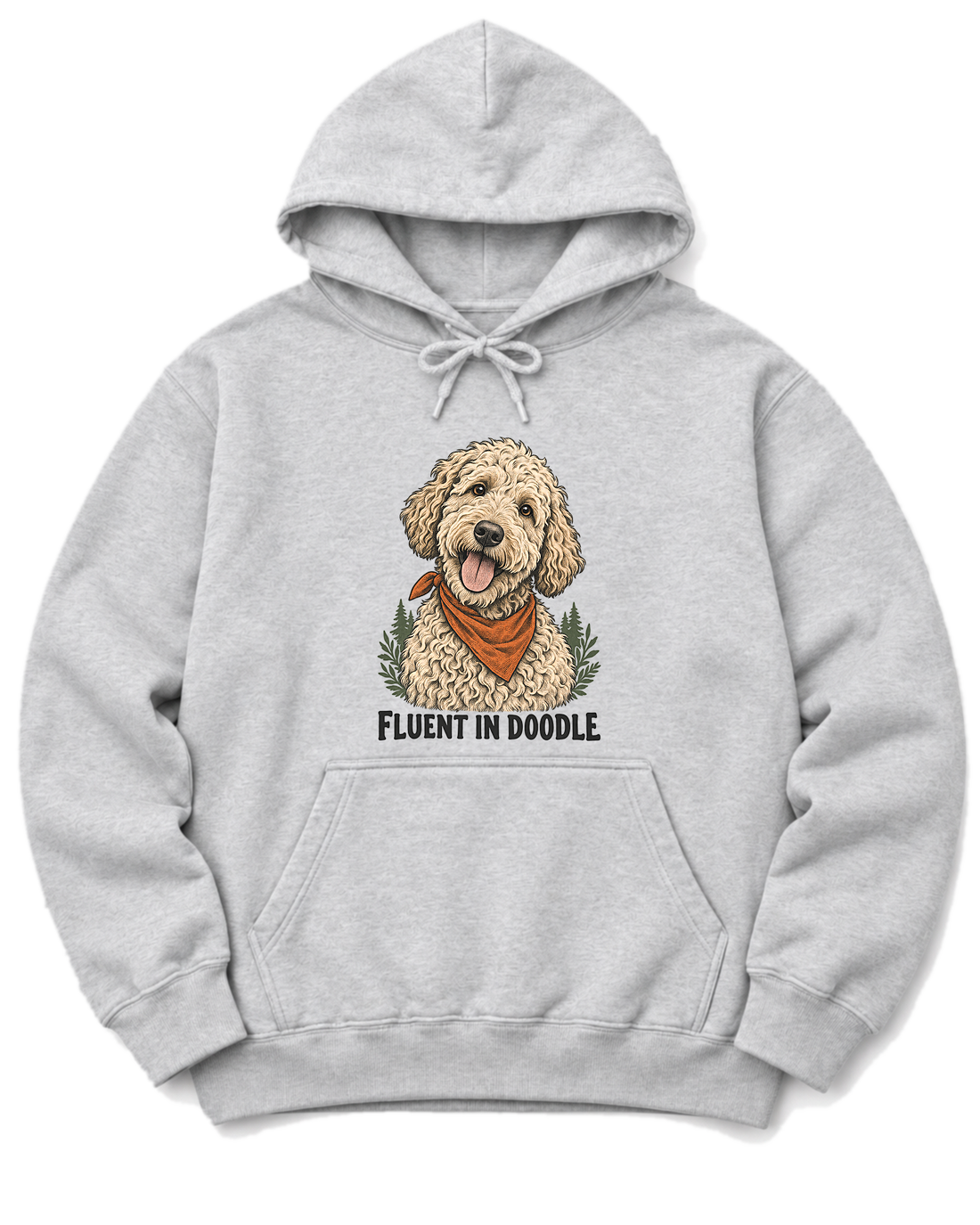 Fluent in Doodle Hoodie - Ash