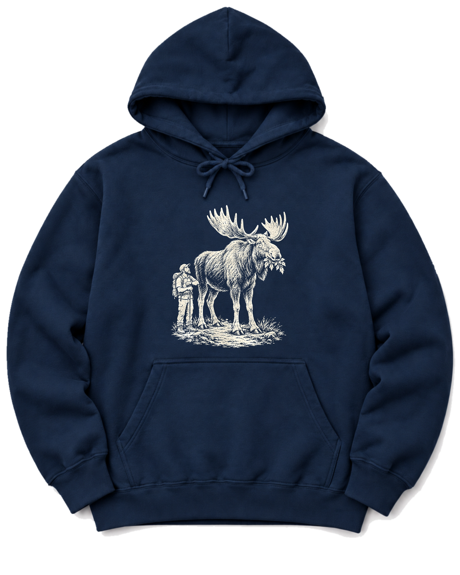 Moose Right of Way Hoodie - Navy