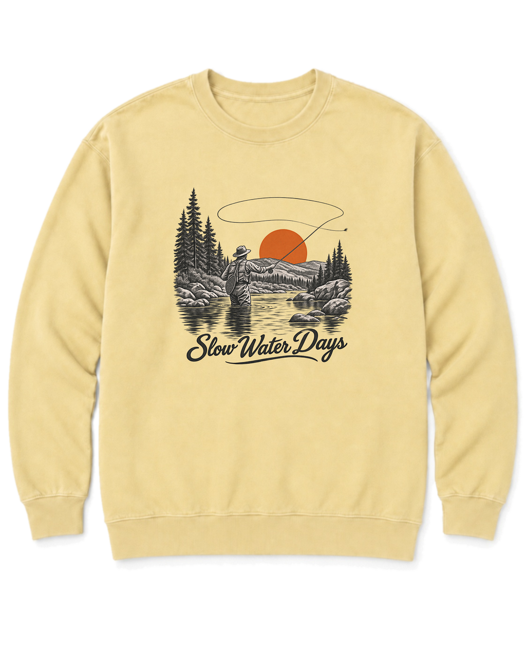 Slow Water Days Sweatshirt - Butter