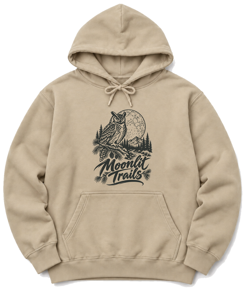 Moonlit Trails Hoodie - Sand