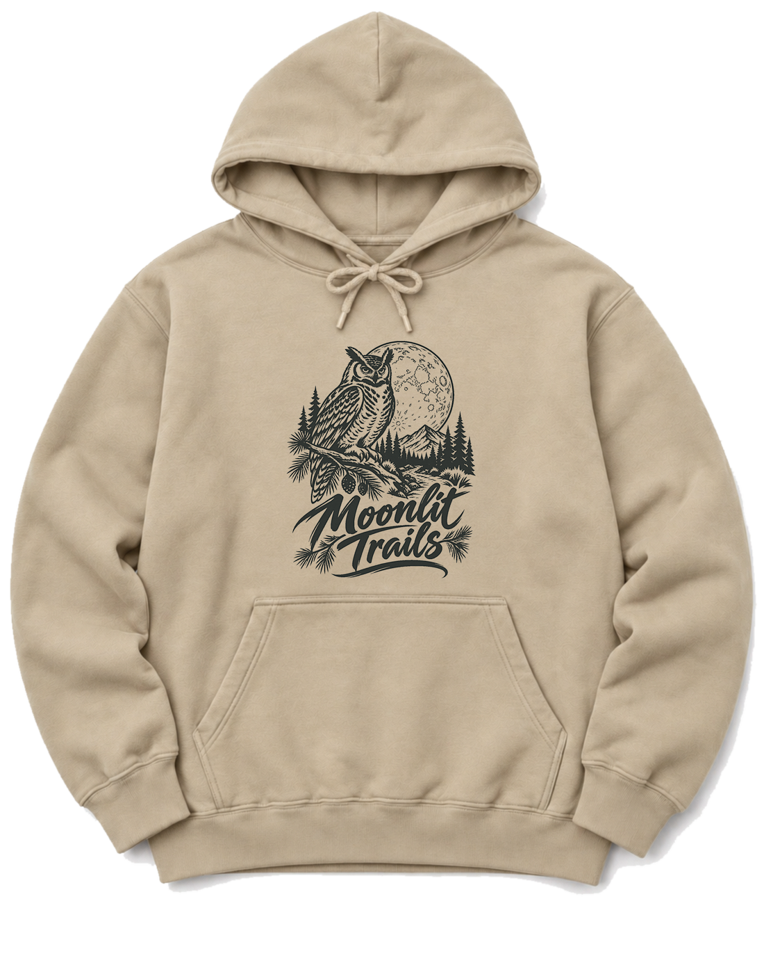 Moonlit Trails Hoodie - Sand