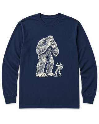 Bigfoot Photographer Long Sleeve Shirt