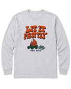 Lit It First Try Long Sleeve Shirt - Ash
