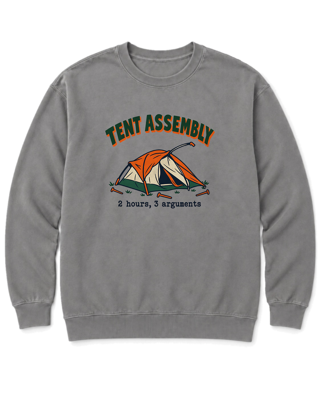 Tent Assembly Sweatshirt - Grey