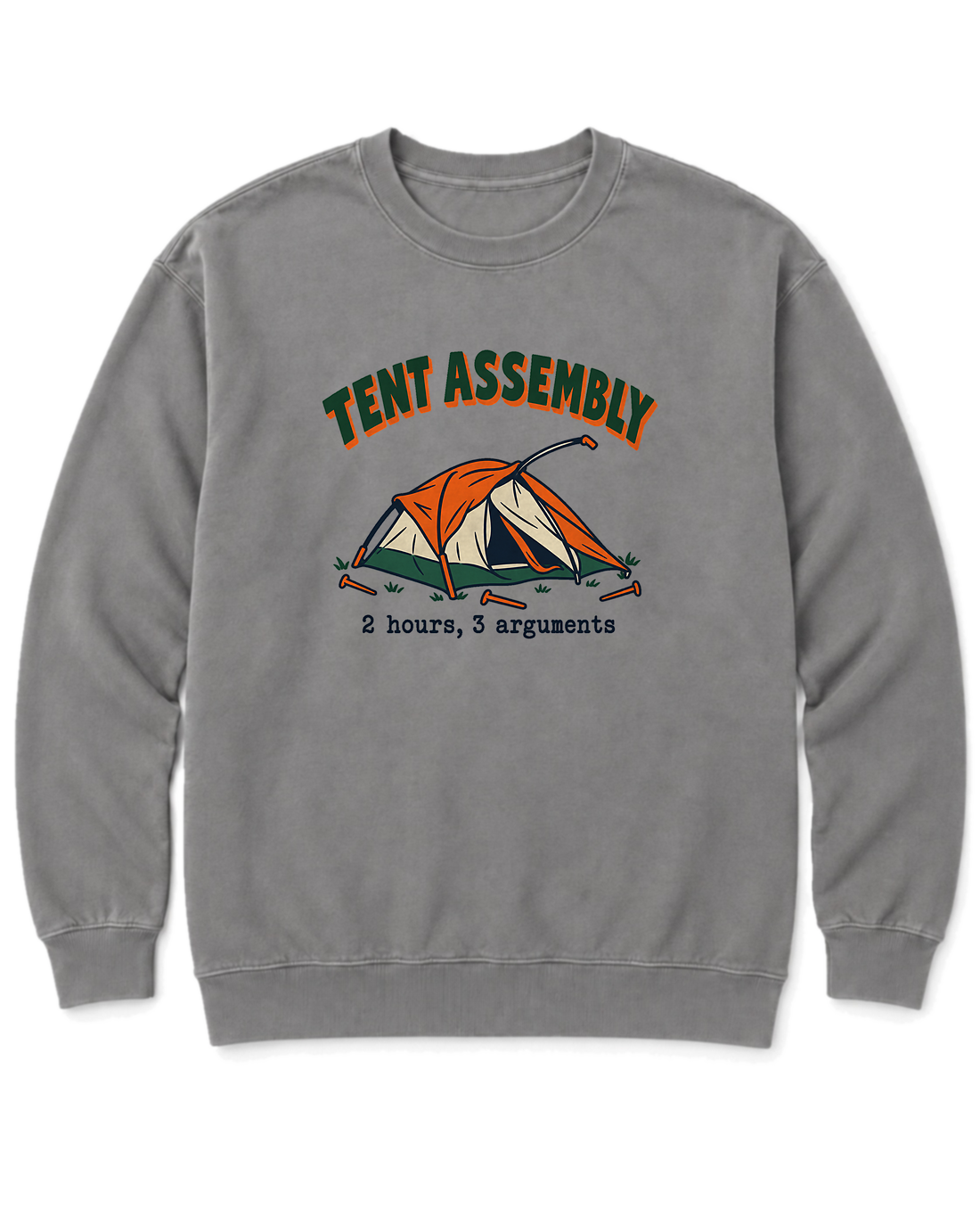 Tent Assembly Sweatshirt - Grey
