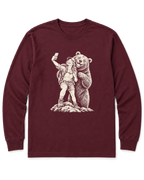 Summit Photobomb Long Sleeve Shirt - Maroon