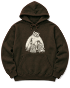 Bear in a Tiny Tent Hoodie - Dark Chocolate