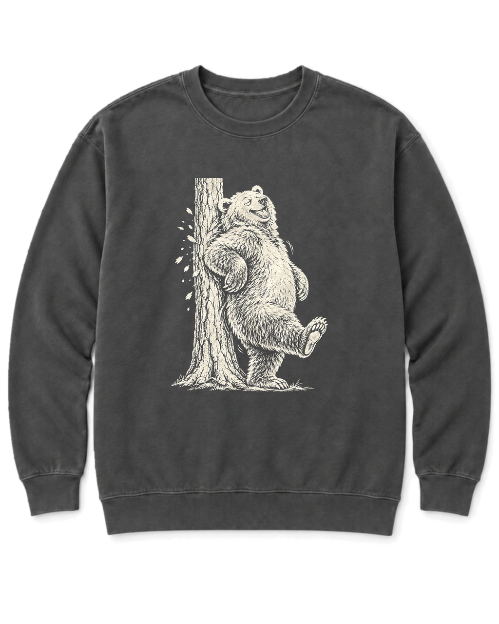 Back Scratch Bear Sweatshirt - Pepper