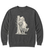 Back Scratch Bear Sweatshirt - Pepper