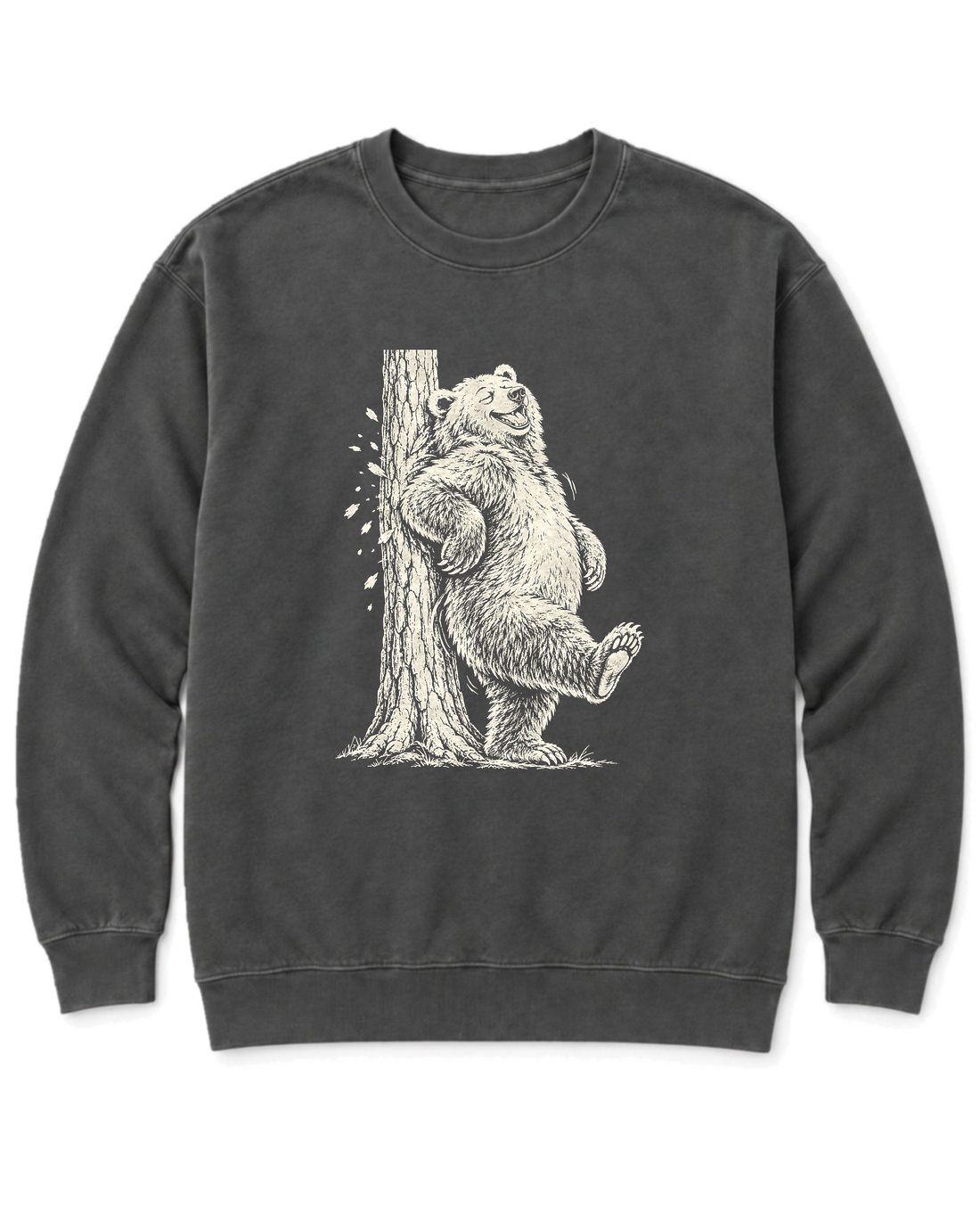 Back Scratch Bear Sweatshirt - Pepper