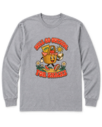 Will Go Outside for Snacks Long Sleeve Shirt - Sport Grey