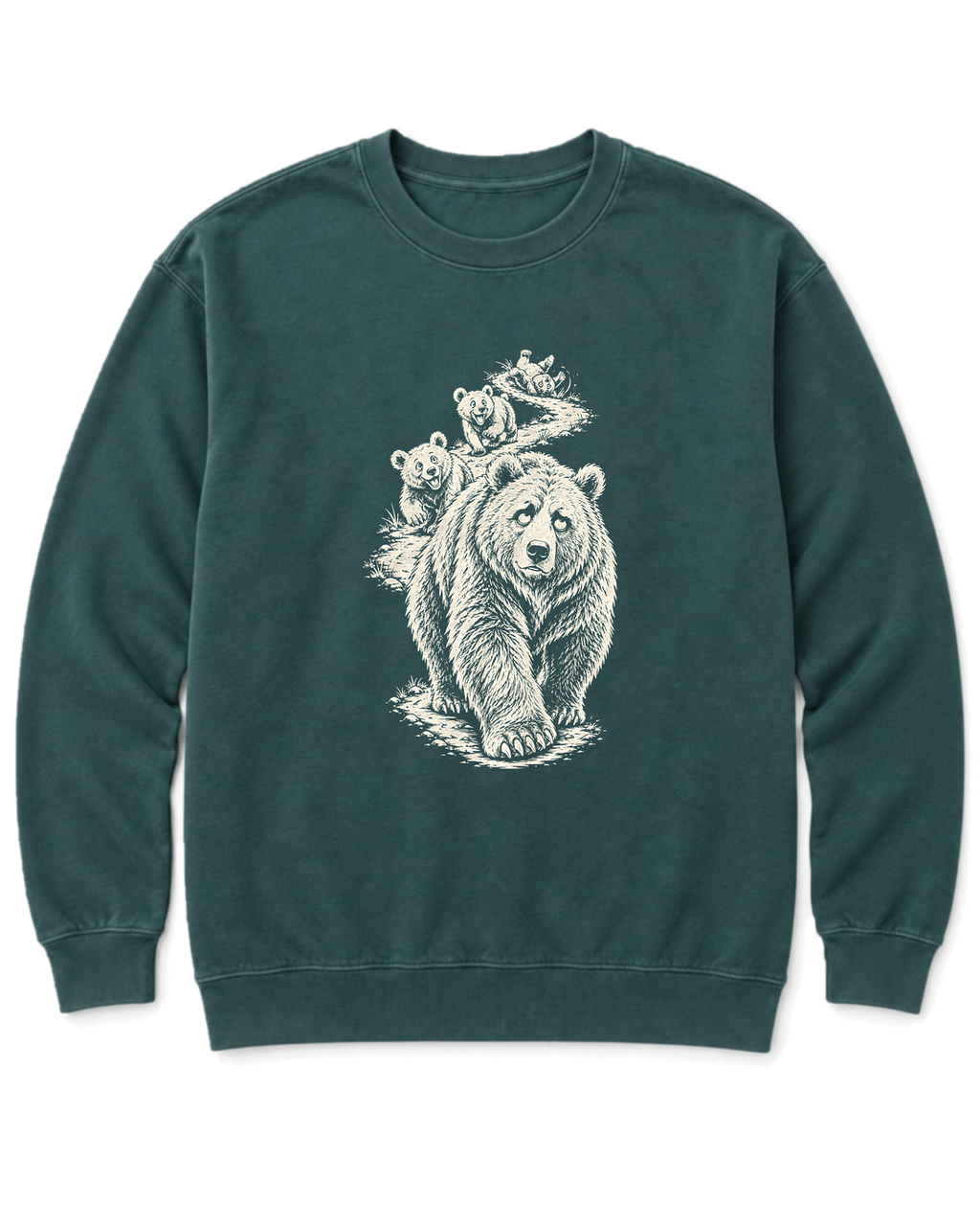 Mama Bear Hike Sweatshirt - Blue Spruce