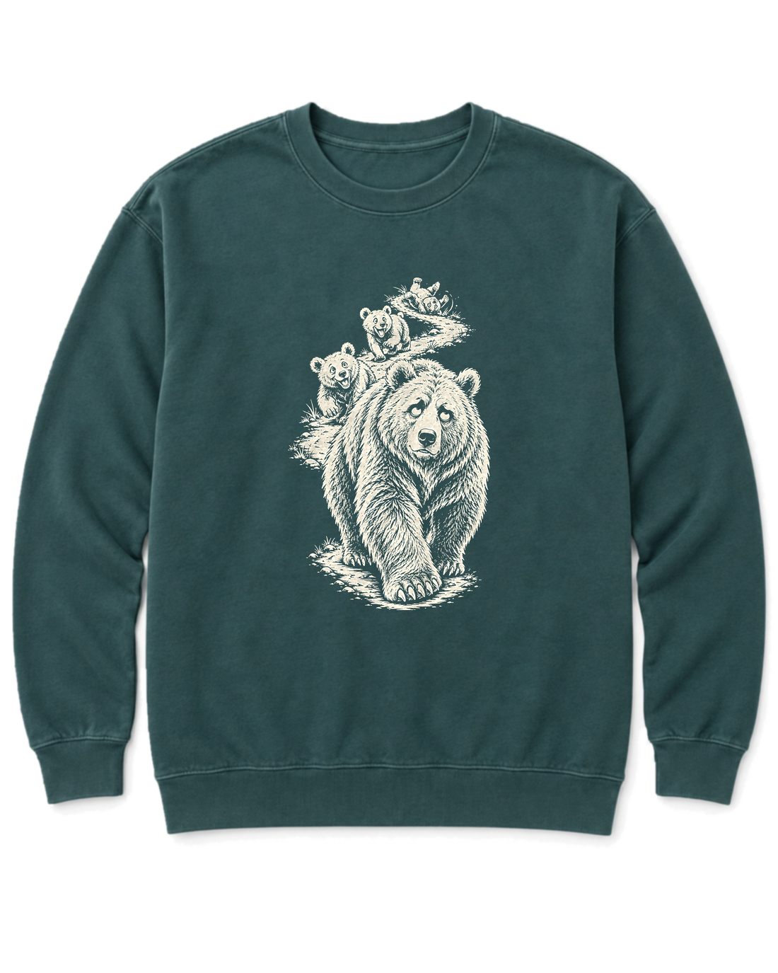 Mama Bear Hike Sweatshirt - Blue Spruce