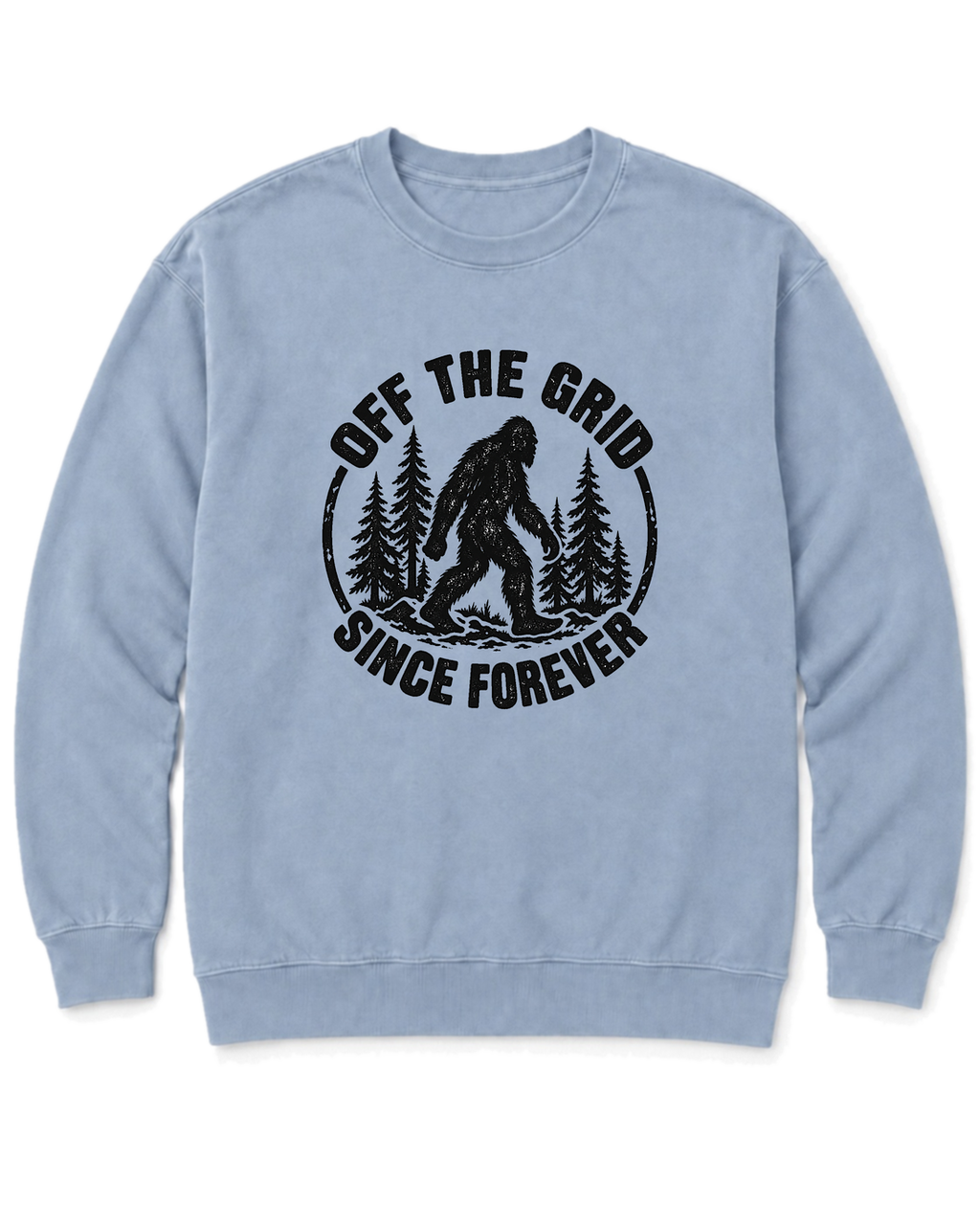 Off the Grid Since Forever Sweatshirt - Chambray