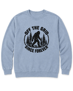 Off the Grid Since Forever Sweatshirt - Chambray