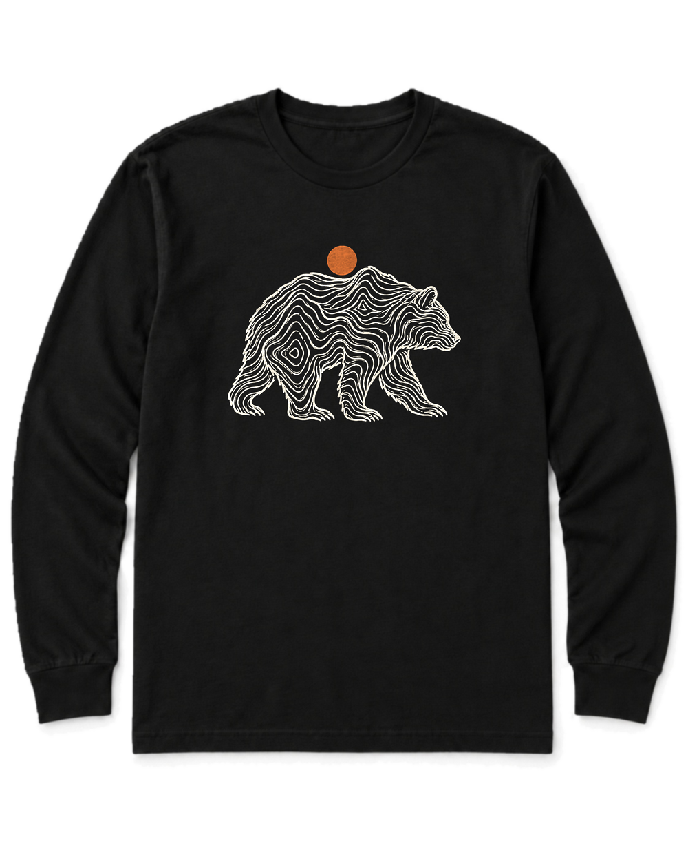 Topo Bear Long Sleeve Shirt - Black