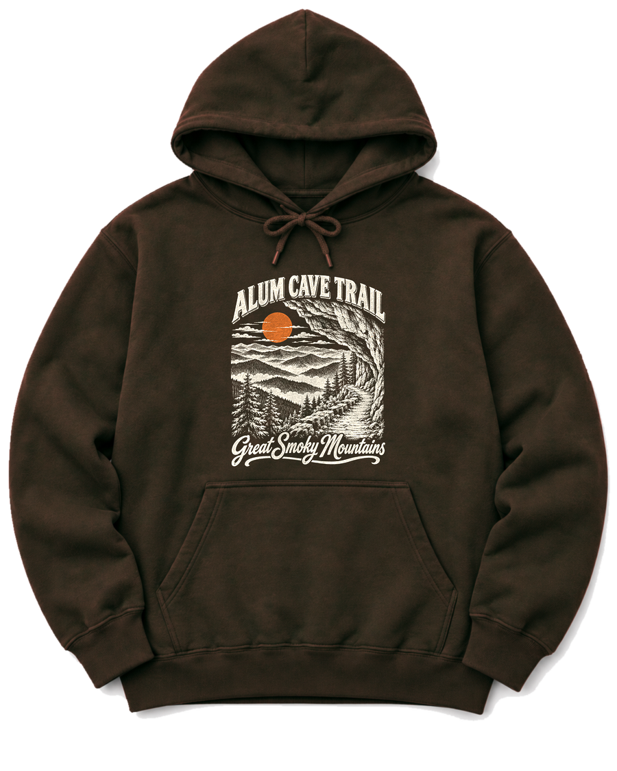 Alum Cave Trail Hoodie - Dark Chocolate