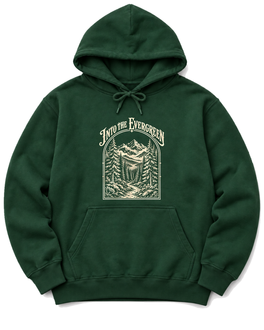 Into the Evergreen Hoodie - Forest Green