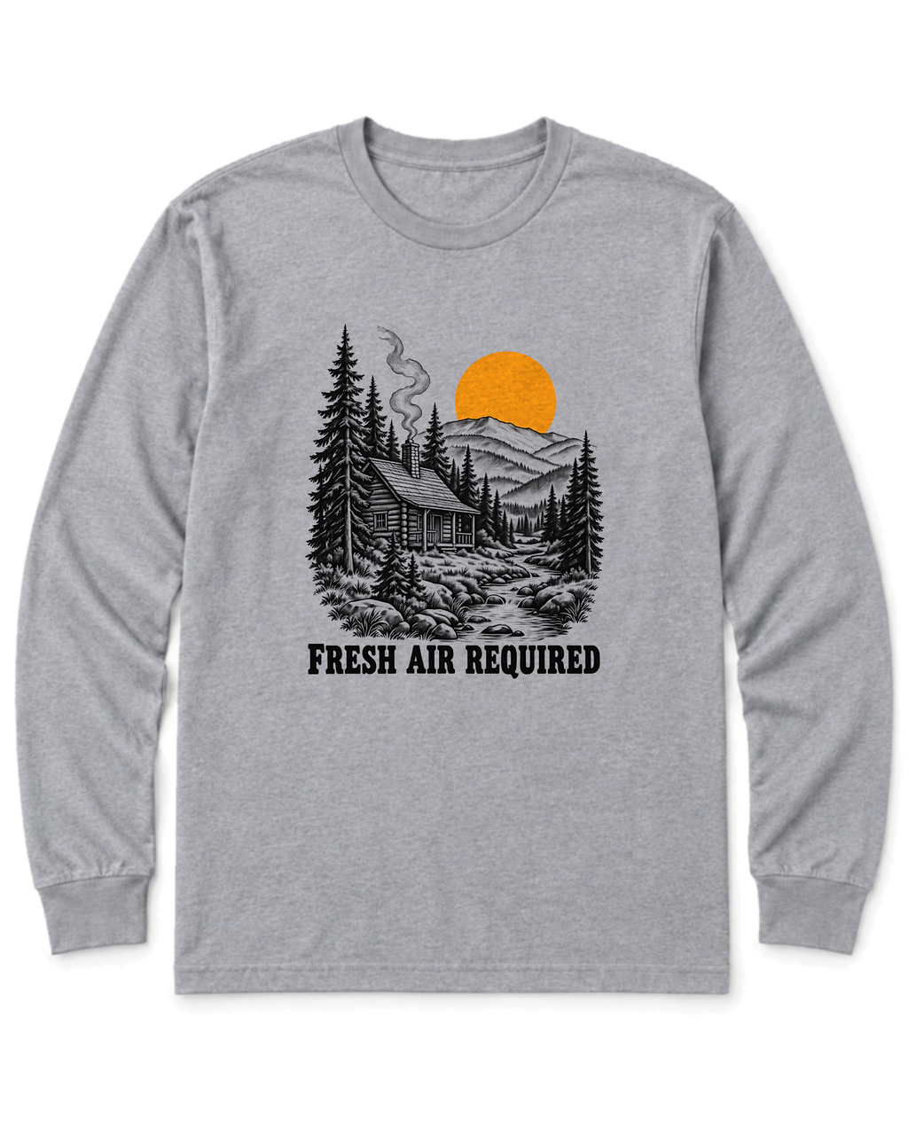 Fresh Air Required Long Sleeve Shirt - Sport Grey