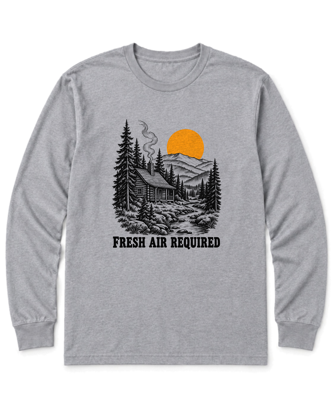 Fresh Air Required Long Sleeve Shirt - Sport Grey