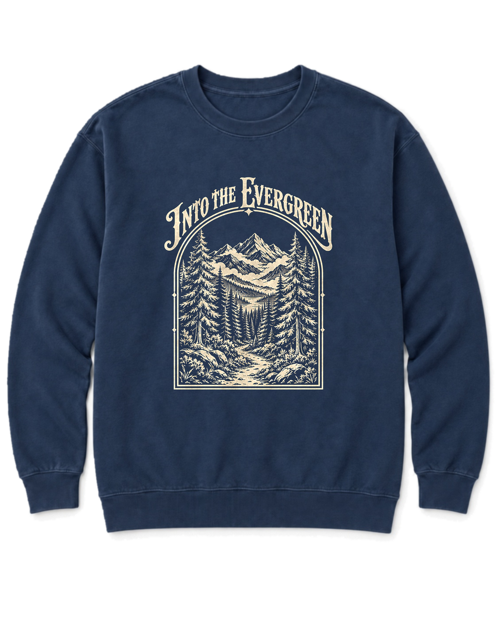 Into the Evergreen Sweatshirt - True Navy