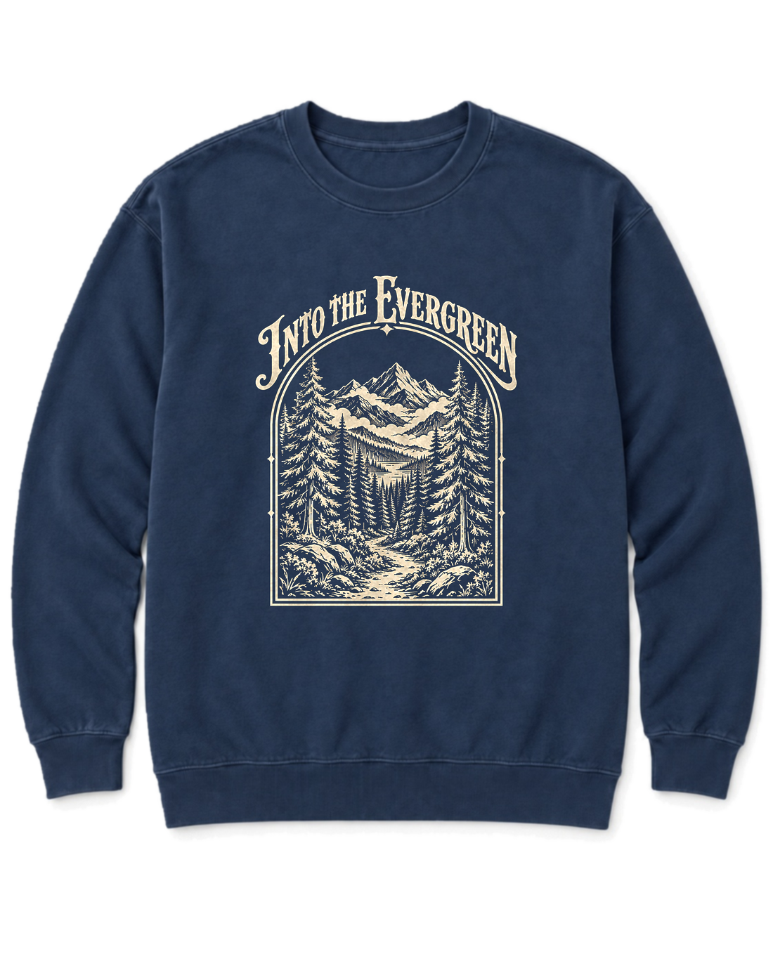 Into the Evergreen Sweatshirt - True Navy