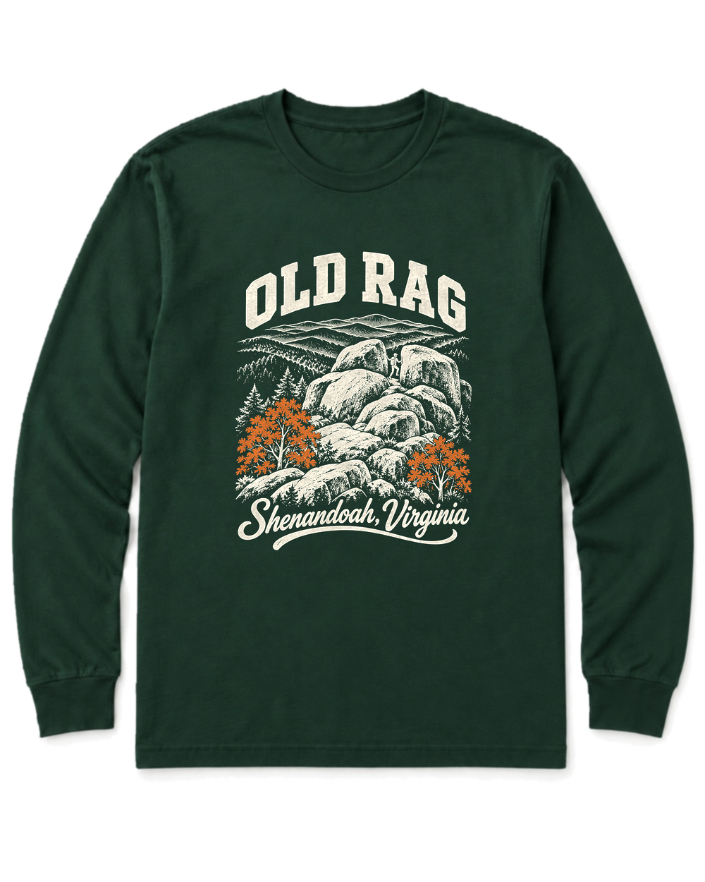 Old Rag Long Sleeve Shirt - Forest Green