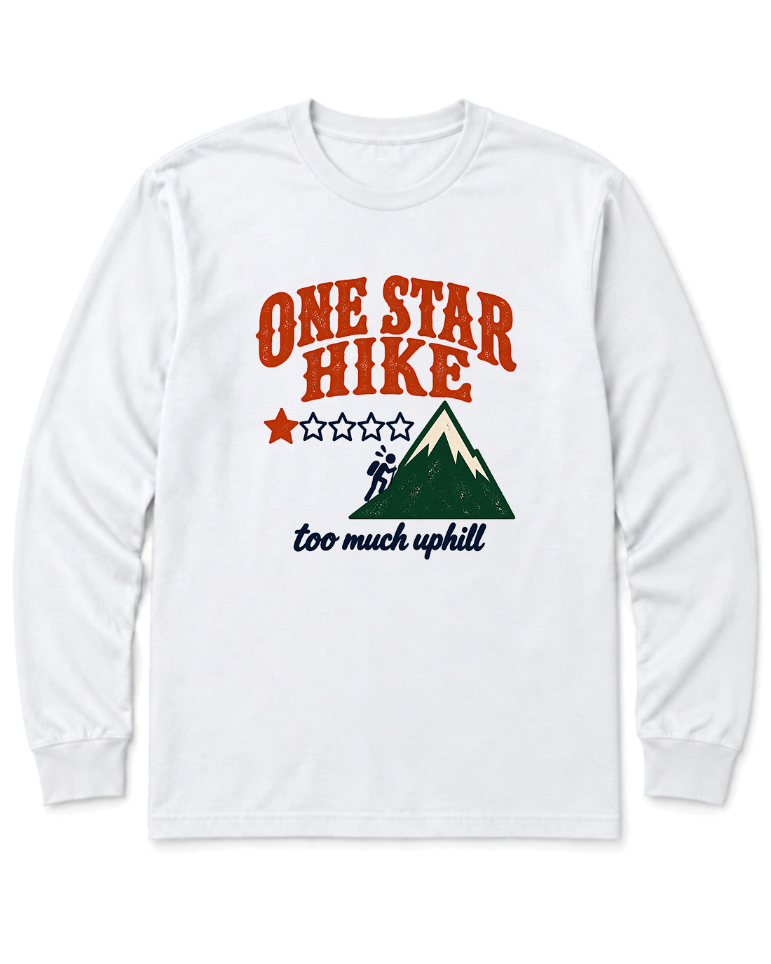 One Star Hike Long Sleeve Shirt - White