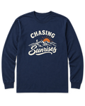 Chasing Sunrises Long Sleeve Shirt - Navy