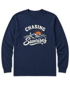 Chasing Sunrises Long Sleeve Shirt - Navy