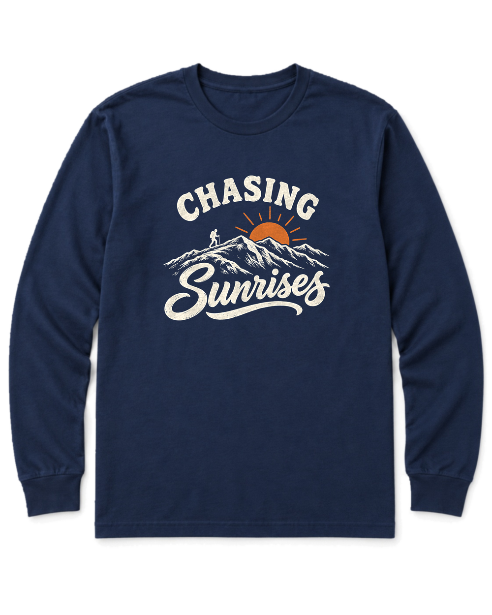 Chasing Sunrises Long Sleeve Shirt - Navy