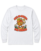 Will Go Outside for Snacks Long Sleeve Shirt - White