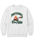 Professional Fire Poker Sweatshirt - White